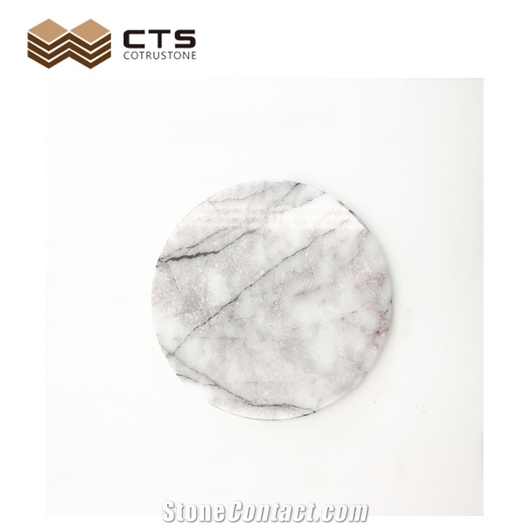 New York Marble Drink Coaster Feature Home Table Decor