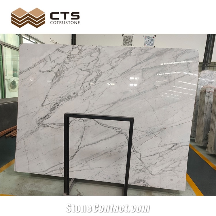 Royal Golden White Marble Modern Style Customized Select