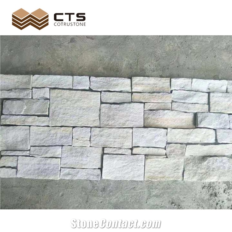 Villa Veneer Wall Cladding Panels White Sand Nature Surface