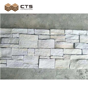 Villa Veneer Wall Cladding Panels White Sand Nature Surface