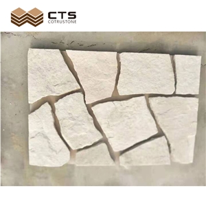 Villa Veneer Wall Cladding Panels White Sand Nature Surface