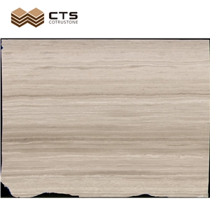 White Wooden Marble Slabs Custom Flooring Tiles Good Quality