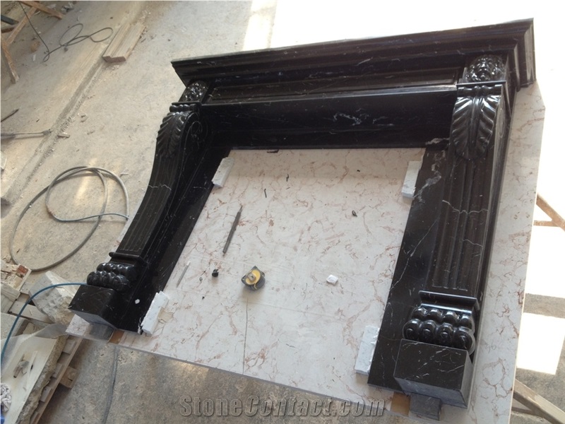 French Style Luigi Filippo Marble Fireplace Mantel
