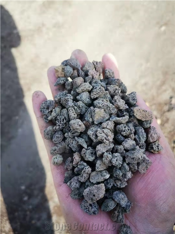 Natural Black Volcanic Rock Lava Stone Pebble Stone, Crushed Stone