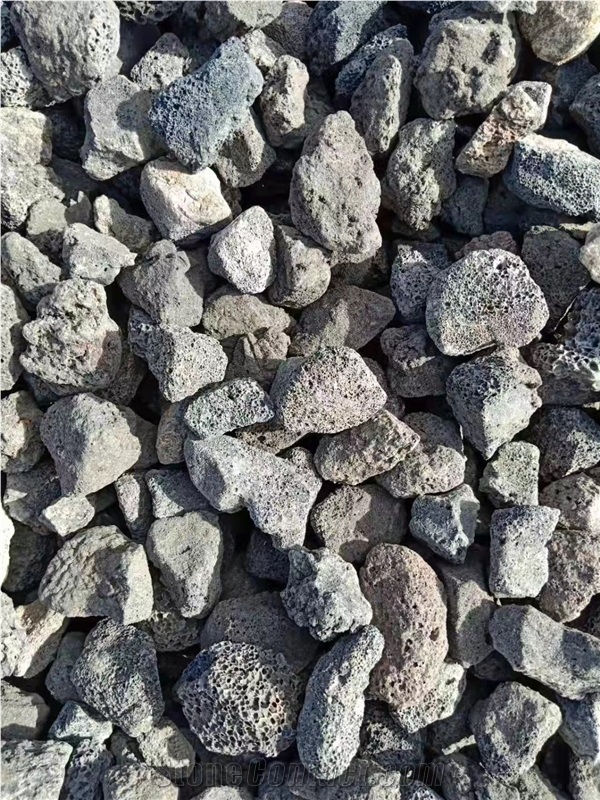 Natural Black Volcanic Rock Lava Stone Pebble Stone, Crushed Stone