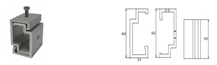 H Type Aluminium Stone Bracket Dry Hanging System