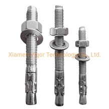 Stainless Steel Through Bolt Wedge Anchor For Wall Cladding