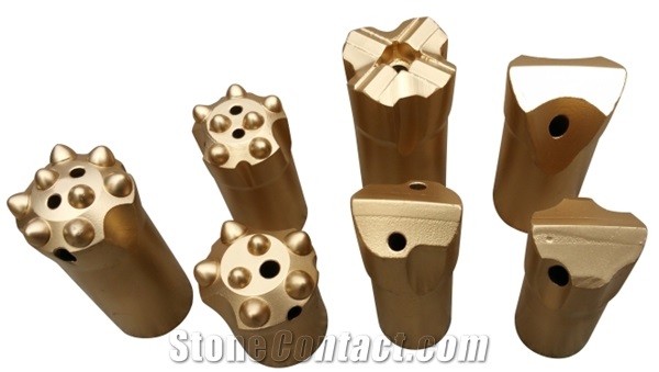 34Mm Tapered Chisel Drilling Bits For Saudi Granite