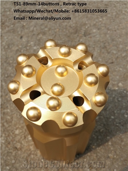 T45 89Mm Button Drill Bits For Wire Saw Hole Drilling