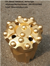 T45 89Mm Button Drill Bits For Wire Saw Hole Drilling