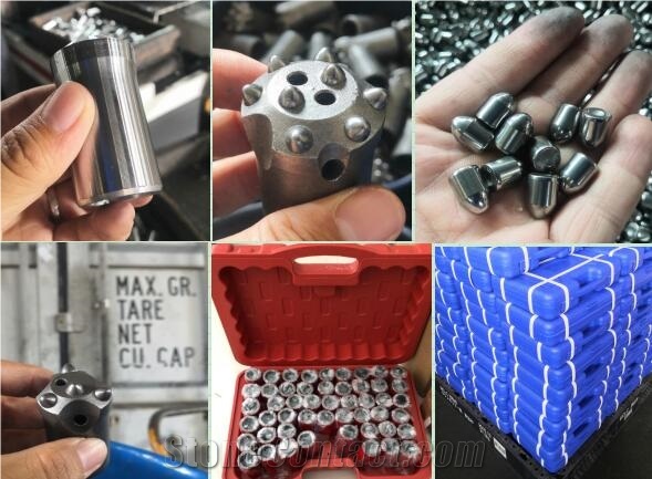 Taper Button Drill Bits For Granite And Marble Drilling