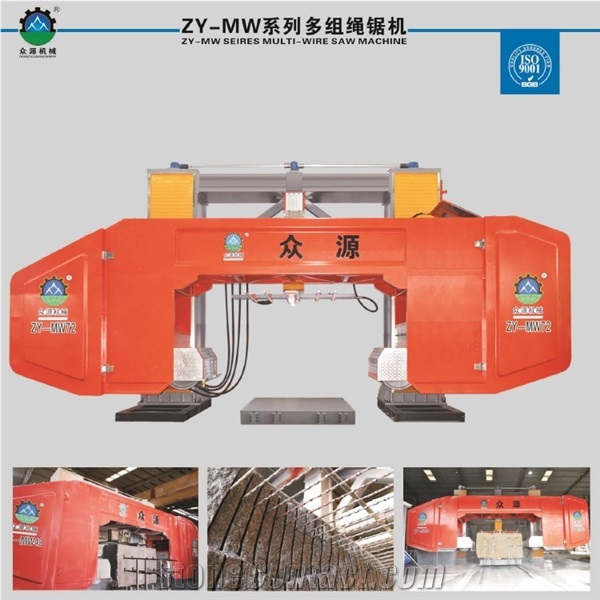 Multi Wire Diamond Wire Saw Granite Block Cutting Machine