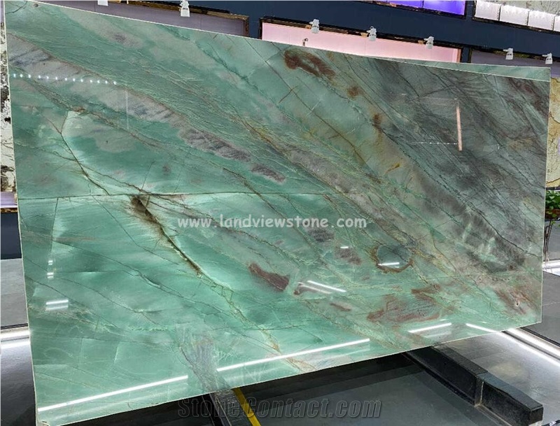 Botanic Bordeaux Emerald Green Quartzite Slabs
