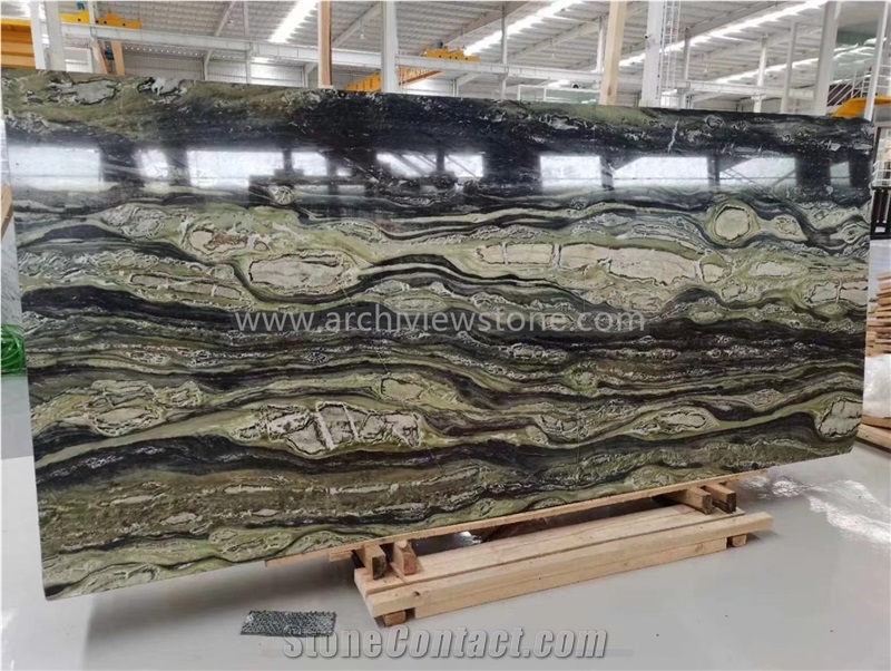 Dedalus Marble Twilight Green Marble Slab Tile