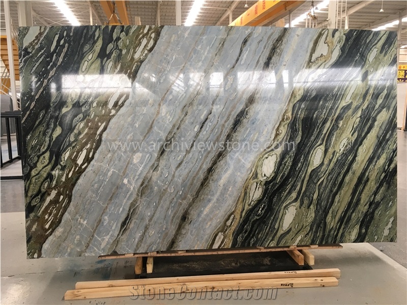 Dedalus Marble Twilight Green Marble Slab Tile