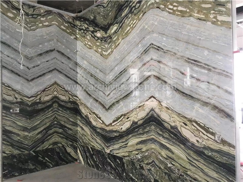 Dedalus Marble Twilight Green Marble Slab Tile