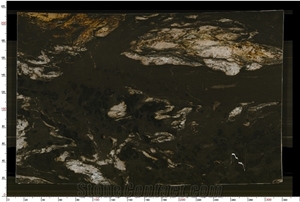 Exotic Titanium Granite Black Cosmic Granite Slabs