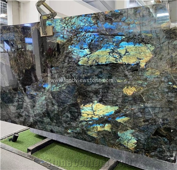 Lemurian Blue Labradorite Blue Granite Slabs For Kitchen