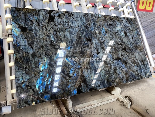 Lemurian Blue Labradorite Blue Granite Slabs For Kitchen