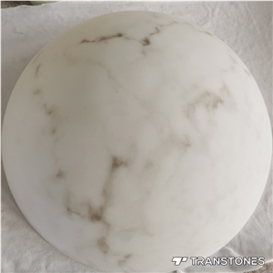 Artificial Marble Stone Slabs Translucent Lighting Bowl