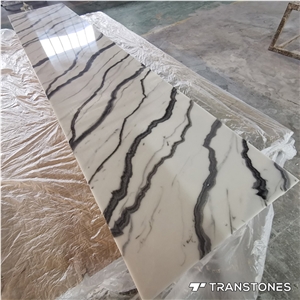 White Artificial Stone Factory Price For Backlit Columns