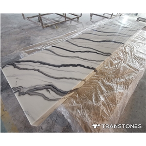 White Artificial Stone Factory Price For Backlit Columns