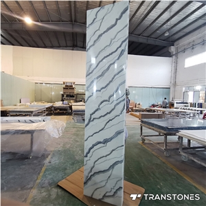 White Artificial Stone Factory Price For Backlit Columns
