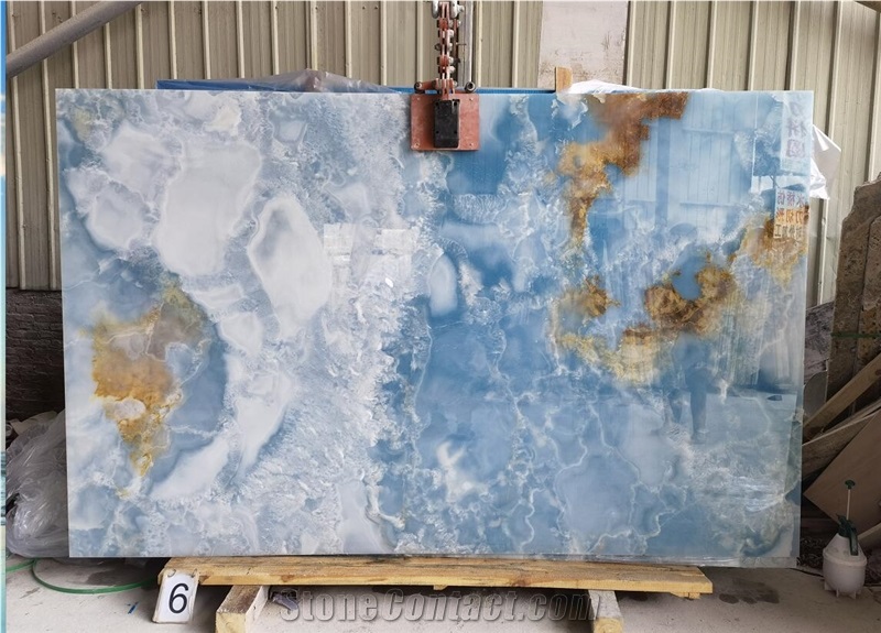 Blue Ice Onyx Jade Brown Onyx Avion Turquoise Onix Slab