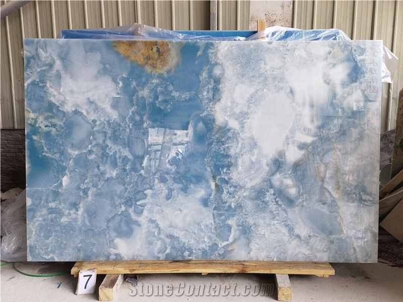 Blue Ice Onyx Jade Brown Onyx Avion Turquoise Onix Slab