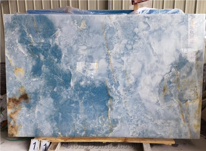 Blue Ice Onyx Jade Brown Onyx Avion Turquoise Onix Slab