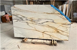 Calacatta Oro Gold Extra Vagli Slab In China Stone Market