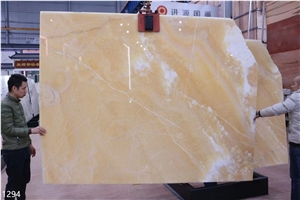 China Honey Onyx Golden Onix Agate Slab Tile