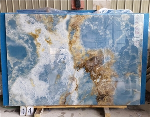 Cielo Del Sahara Blue Onyx Ice Onix Slab In China Market Cielo Del Sahara Blue Onyx Ice Onix Slab In China Market
