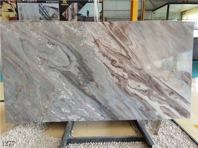 Classico Marble Blue Sands Wave Palisandro Bluette  Nuvolato