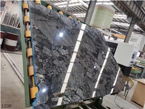 Diamond Grey Slab Bookmatched Tiles For Wall