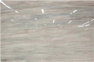 Eurasian White Wood Grain Marble Slab In China Stone Market