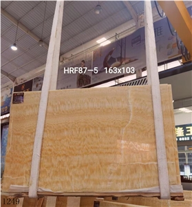 Golden China Honey Yellow Onyx Agate Slab Tile