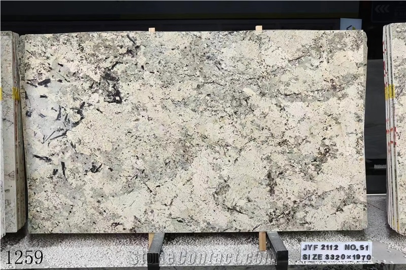 Golden Snow Mountain Granite Slab In China Stone Market