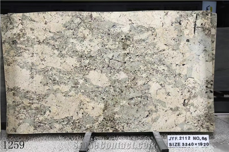 Golden Snow Mountain Granite Slab In China Stone Market