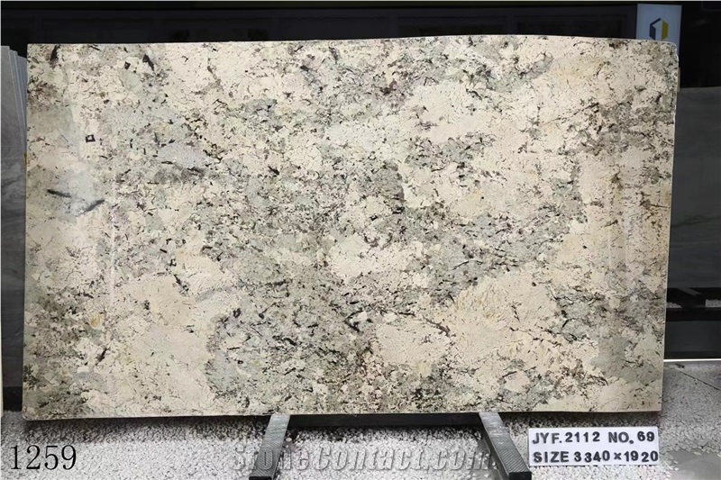 Golden Snow Mountain Granite Slab In China Stone Market
