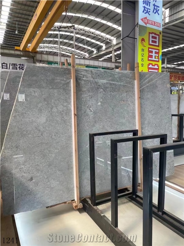 Italian Grey Marble Carrara Bardiglietto Gray Bardiglio Slab