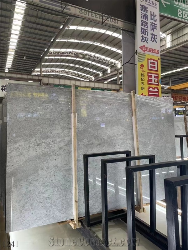 Italian Grey Marble Carrara Bardiglietto Gray Bardiglio Slab