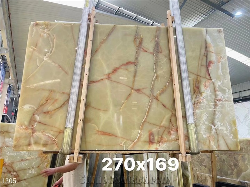 Light Green Verde Afghanistan Onyx Slab In China Market