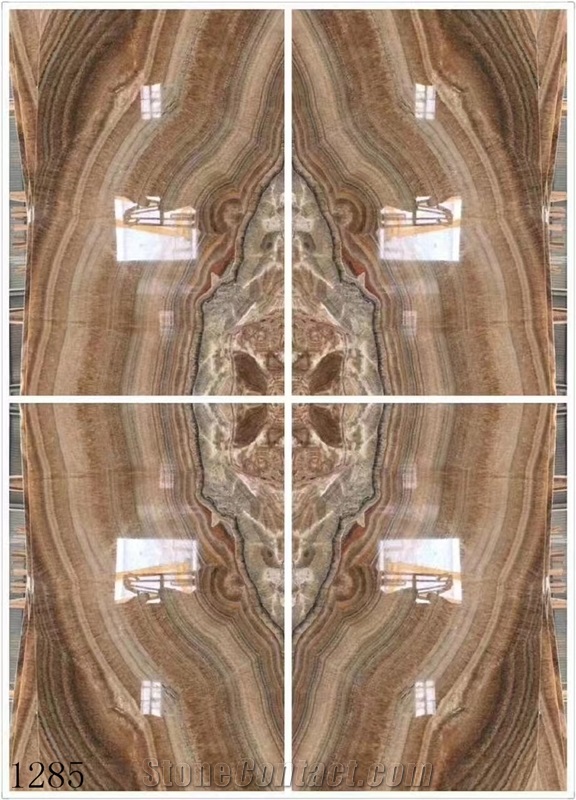 Manaseer Golden Brown Honey Onyx Slab In China Market