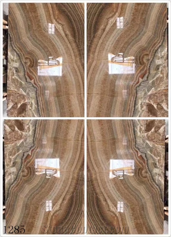 Manaseer Golden Brown Honey Onyx Slab In China Market