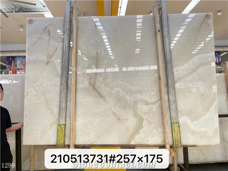 Onice Bianco Onyx Iran White Onix Slab In China Stone Market