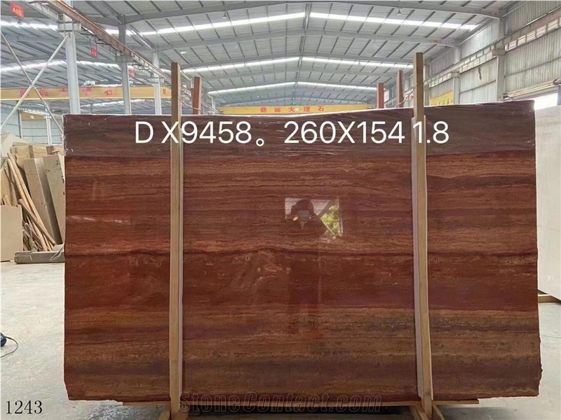 Turkey Akdag Red Travertine Elazig Kirmizi Traverten