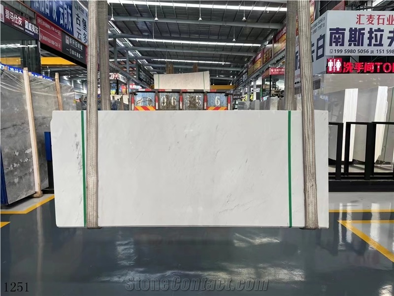 Yugoslavia White Marble Bianco Polaris Classic Slab In China