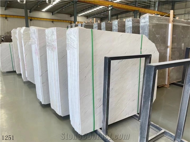 Yugoslavia White Marble Bianco Polaris Classic Slab In China
