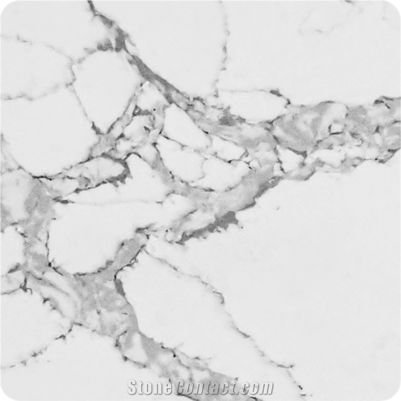 2022 Best Sale Calacatta Fred Quartz Slab Artificial Stone